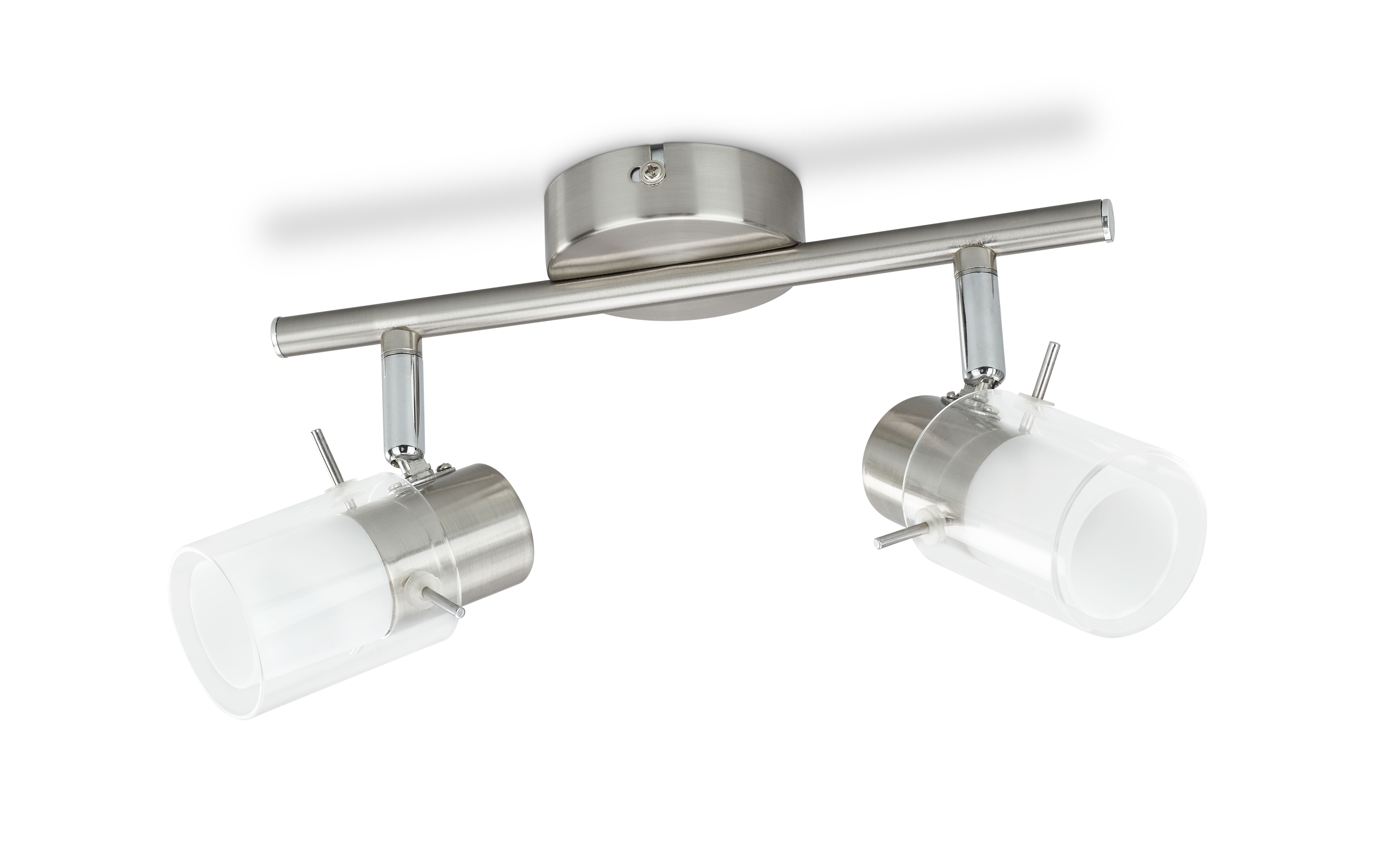 Spot Led Vidrio 2x5w 800lm Acier Brosse