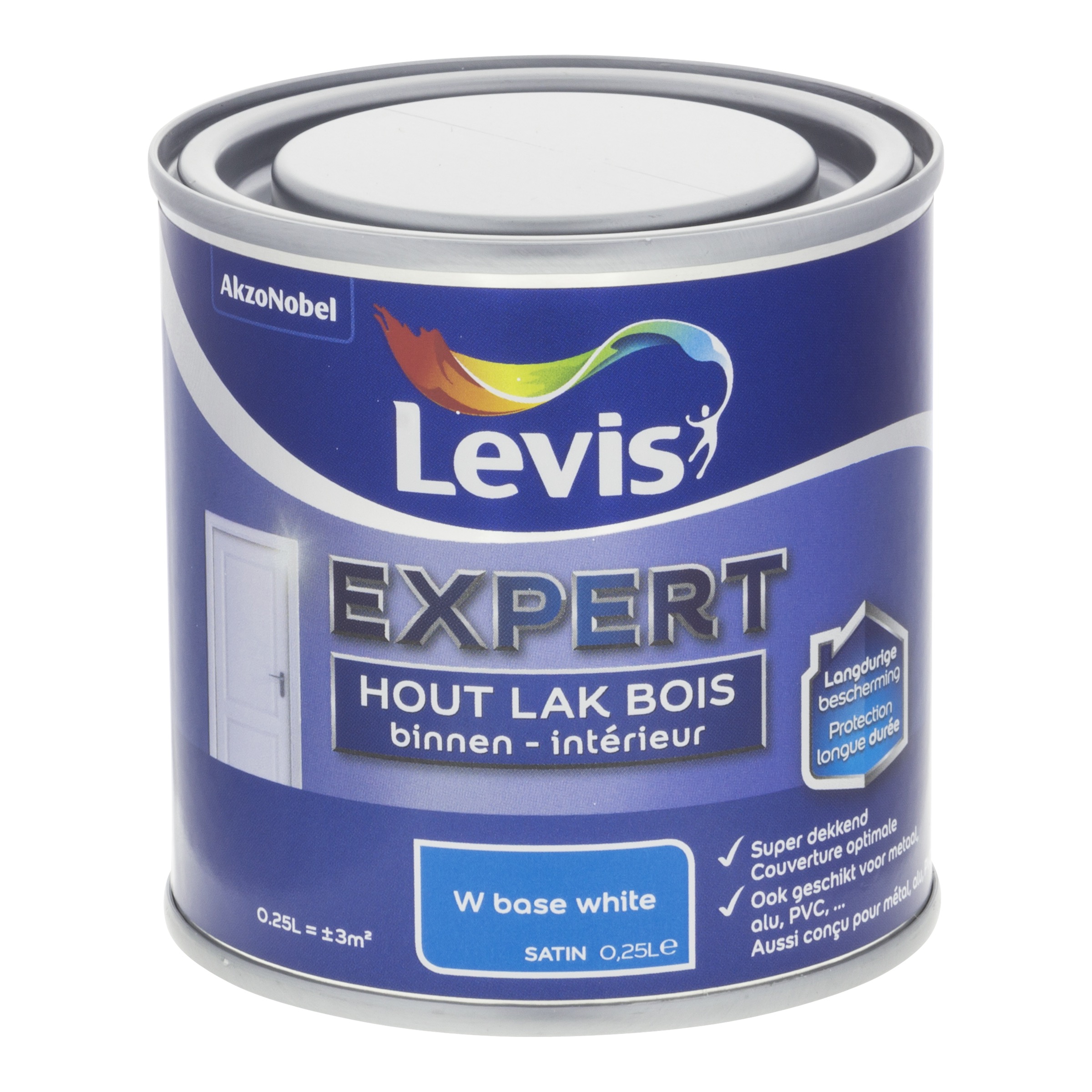 Laque Expert Bois Intérieur Satin Mix 250 Ml White